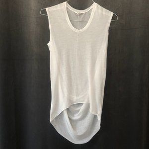 Helmut Lang Hi-Lo sleeveless tunic top